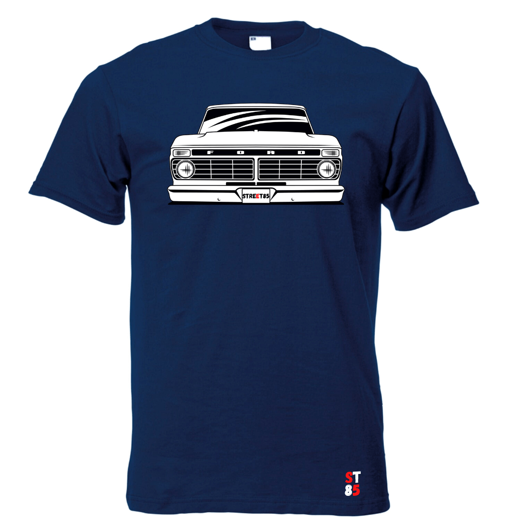 Camiseta Ford F100-V8 Feminina Preta