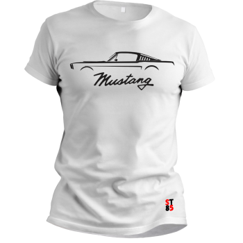 CAMISETA FORD MUSTANG SILHUETA