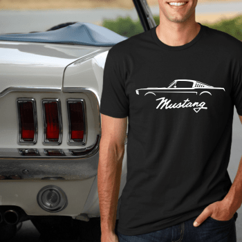 CAMISETA FORD MUSTANG SILHUETA