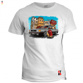 CAMISETA VOYAGE QUADRADO CINZA