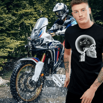 CAMISETA AFRICA TWIN CRÂNIO