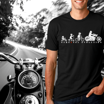 CAMISETA DE MOTO CUSTOM EVOLUTION