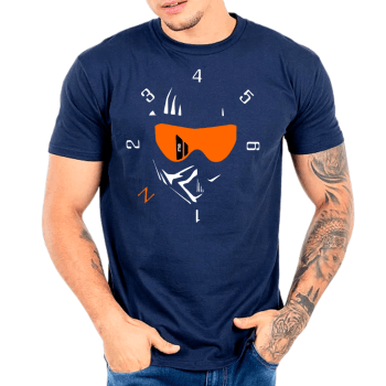 CAMISETA DE MOTOCROSS - VISEIRA LARANJA